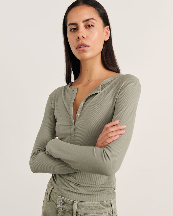 JAG celina henley top sage