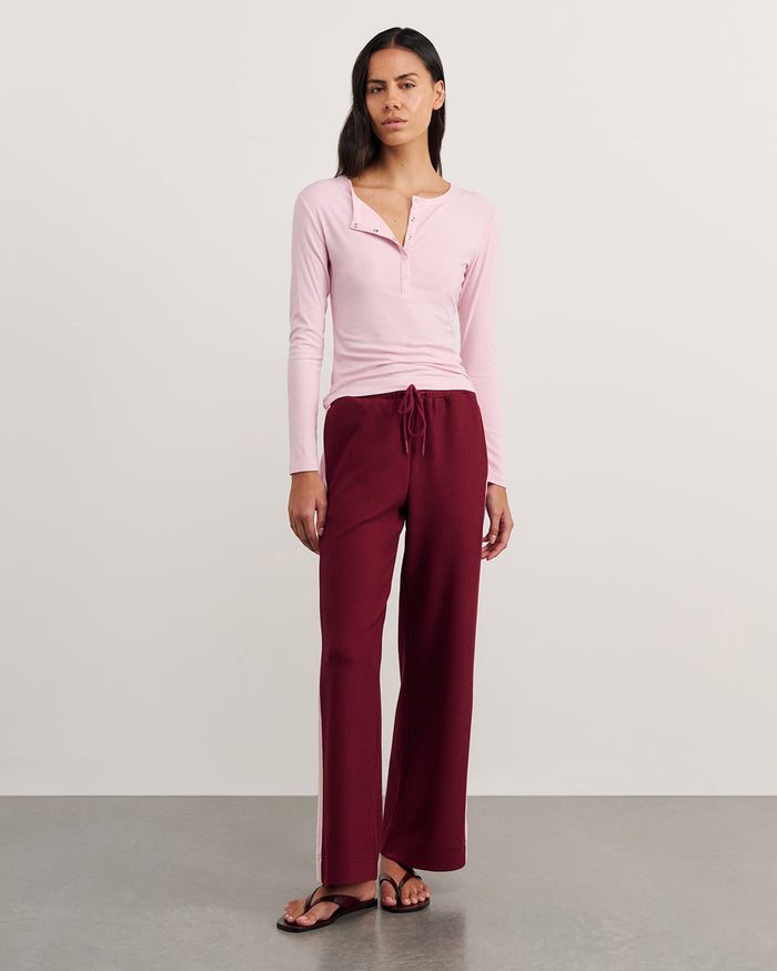 JAG celina henley top pinkfrost