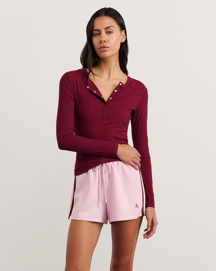JAG celina henley top wine