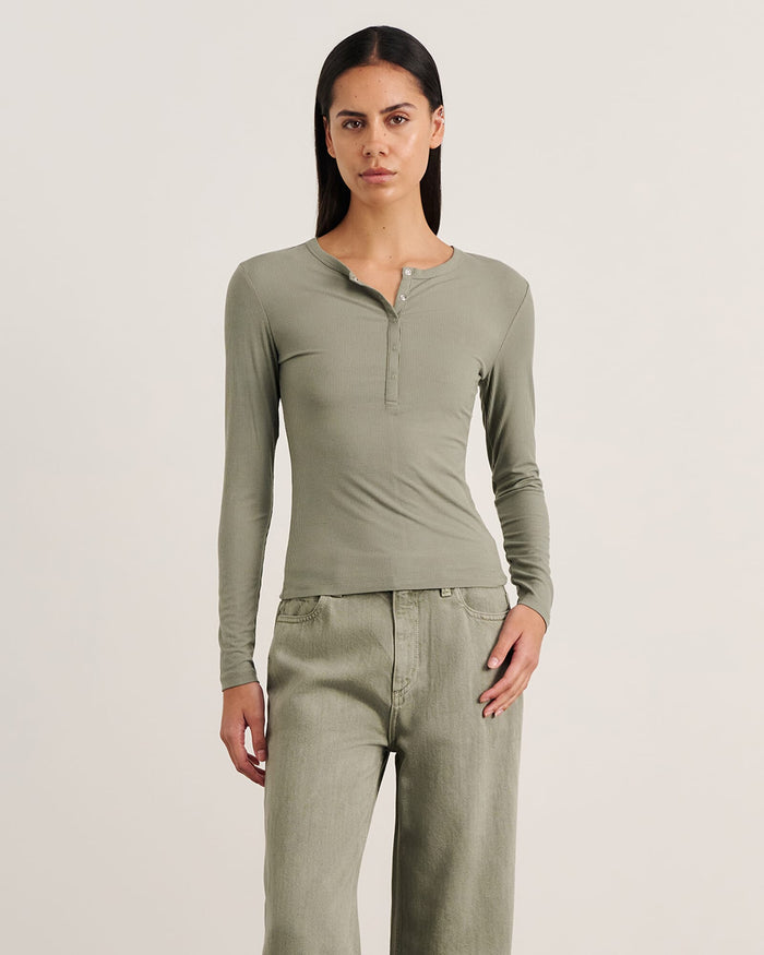 JAG celina henley top sage