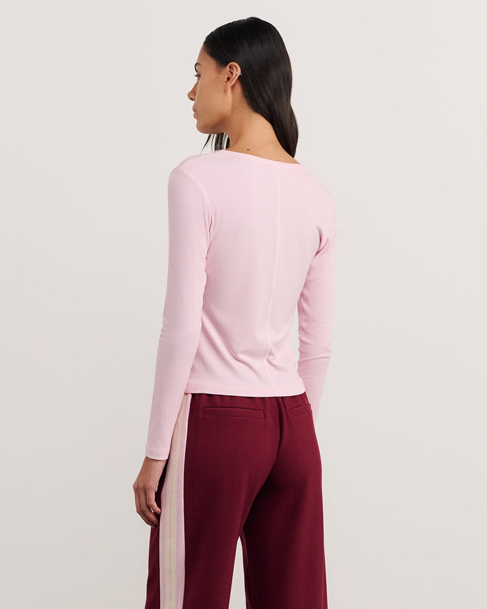 JAG celina henley top pinkfrost