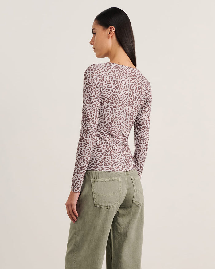 JAG celina henley top leopard