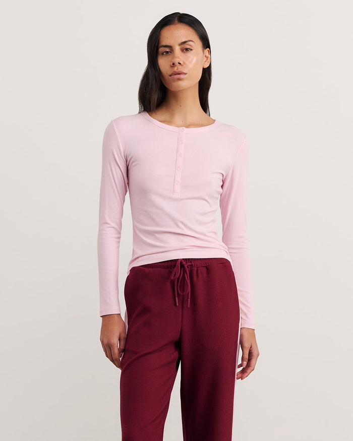 JAG celina henley top pinkfrost