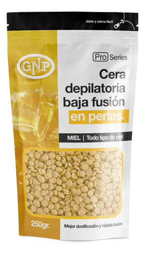 Cera Depilatoria En Perlas Gnp 250gr. Miel. Todo Tipos De Pieles. Sistema Español