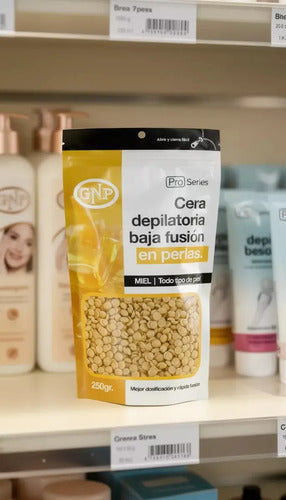 Cera Depilatoria En Perlas Gnp 250gr. Miel. Todo Tipos De Pieles. Sistema Español