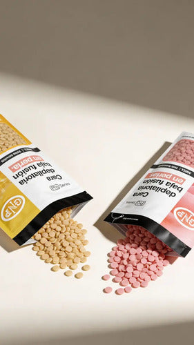 Cera Depilatoria En Perlas Gnp 250gr. Miel. Todo Tipos De Pieles. Sistema Español