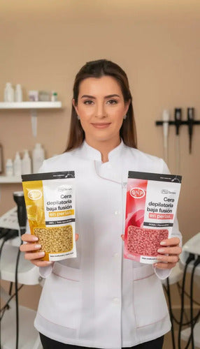 Cera Depilatoria En Perlas Gnp 250gr. Miel. Todo Tipos De Pieles. Sistema Español