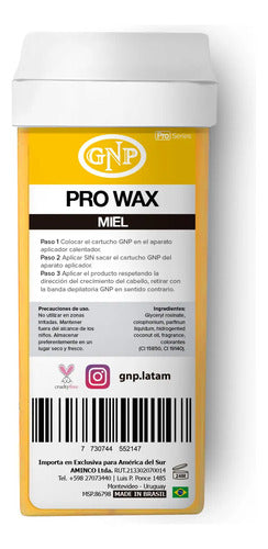 Cera Depilatoria Miel Gnp X24 Cartuchos Roll On Pro