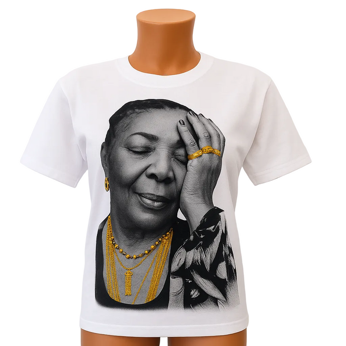 Cesária Évora Tribute T-Shirt – Unisex White Edition