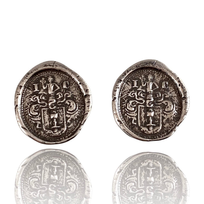 Chalice Shield Sterling Silver Cufflinks