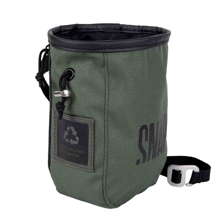 snap climbing chalk pocket zip dark khaki 2