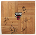 Chicago Bulls 2014-15 Team Autographed Signed Basketball Floorboard