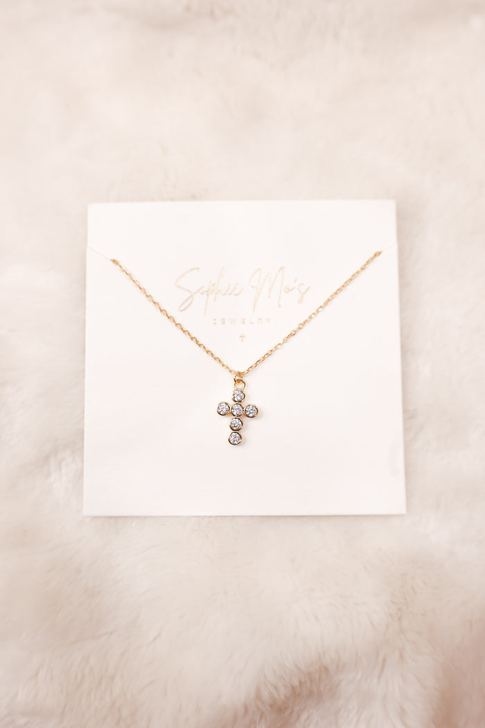 Circled Cross Necklace