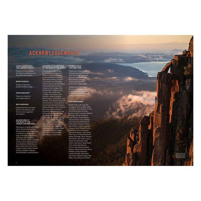 Gerry Narkowicz Climbing Wild - A History of Rock Climbing in Tasmania Books and Media - Climbing Guides  Mountain Equipment
