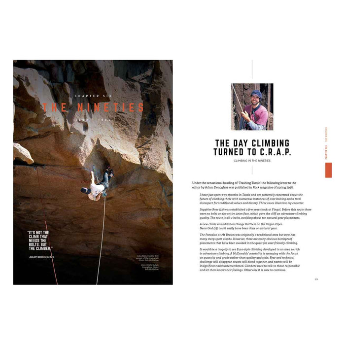 Gerry Narkowicz Climbing Wild - A History of Rock Climbing in Tasmania Books and Media - Climbing Guides  Mountain Equipment
