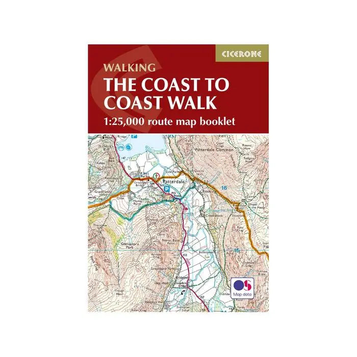 Cicerone Coast to Coast  Walk Topo Route Map Booklet