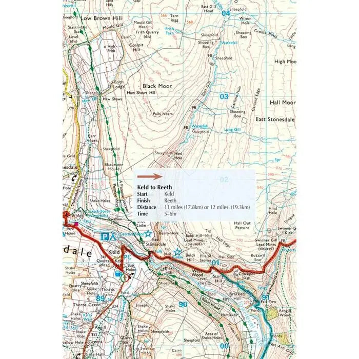 Cicerone Coast to Coast  Walk Topo Route Map Booklet