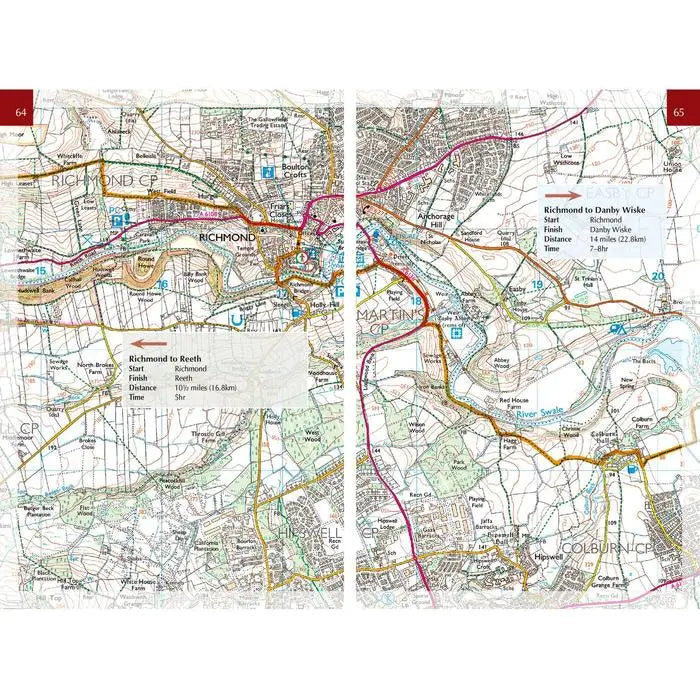 Cicerone Coast to Coast  Walk Topo Route Map Booklet
