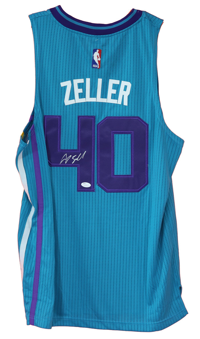 Cody Zeller Charlotte Hornets Signed Autographed Teal #40 Jersey JSA COA