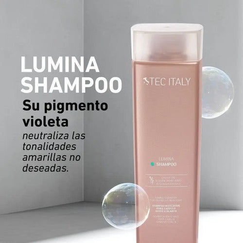 Combo Tec Italy Lumina Shampoo Acondicionador Y Lunga Durata