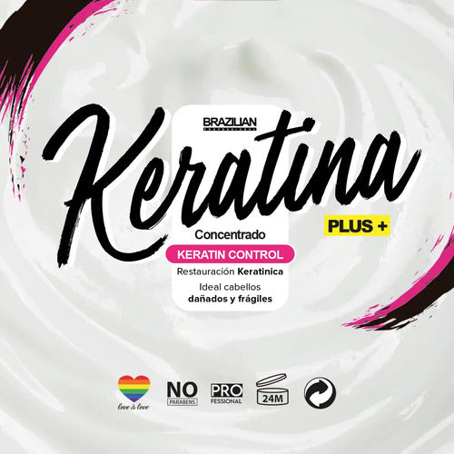 Concentrado De Keratina Brazilian De 1000ml +plus
