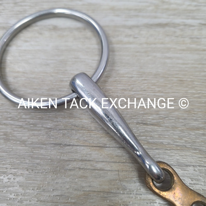 Copper French Link Loose Ring Bit 6"
