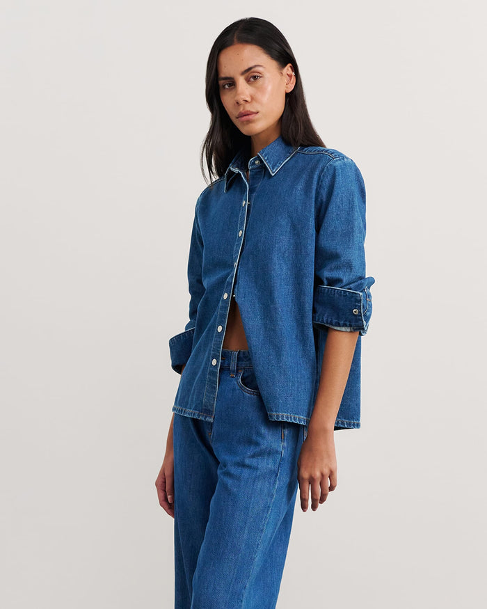 JAG cora denim shirt bluewash