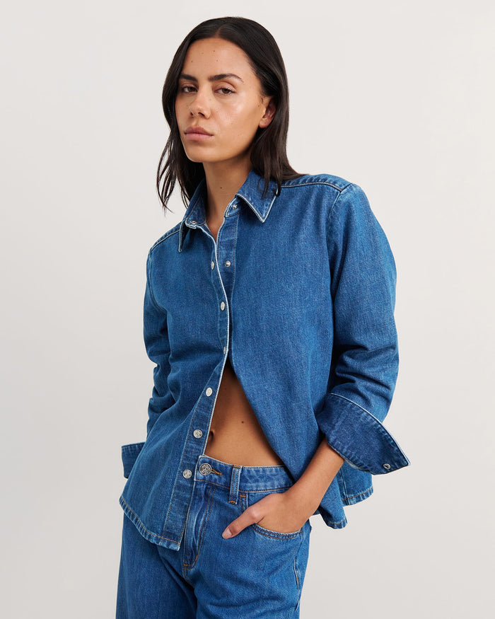 JAG cora denim shirt bluewash