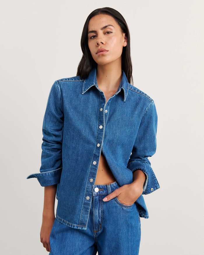 JAG cora denim shirt bluewash