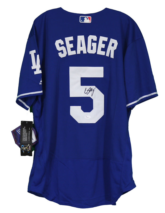 Corey Seager Los Angeles Dodgers Signed Autographed Blue #5 Jersey JSA COA