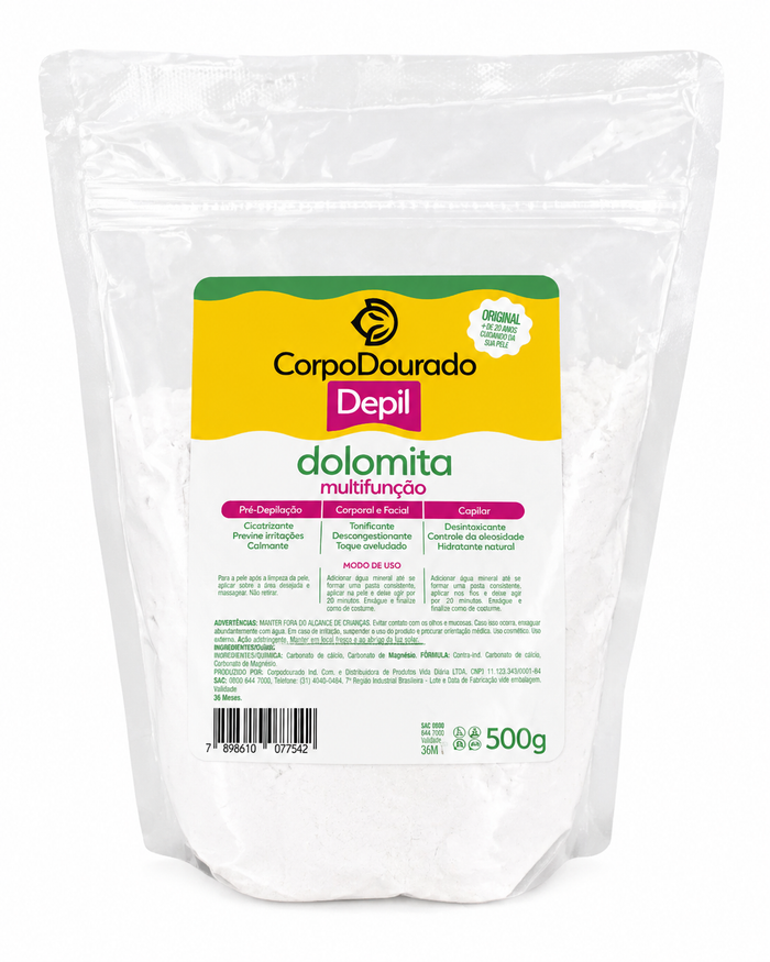 Corpo Dourado Depil Multifunctional Dolomita 500g