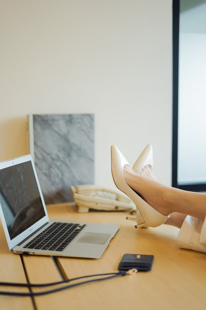 Court Heels | White