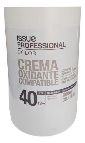 Crema Oxidante Issue Professional 40vol. 1l Para Cabello Tinte Permanente Sin Tono