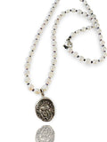 Crest and Fresh Water Pearl & Gemstone Necklace