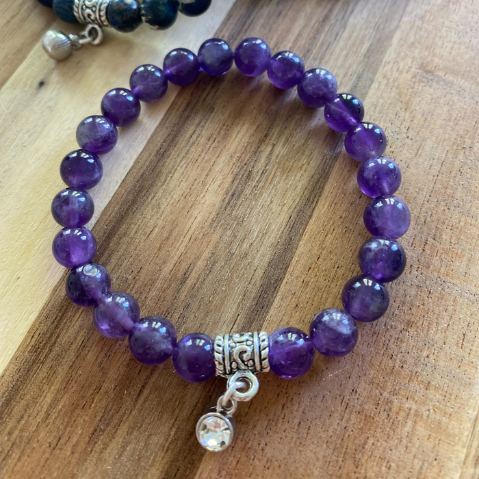 Crown Chakra Spirituality Amethyst Bracelet