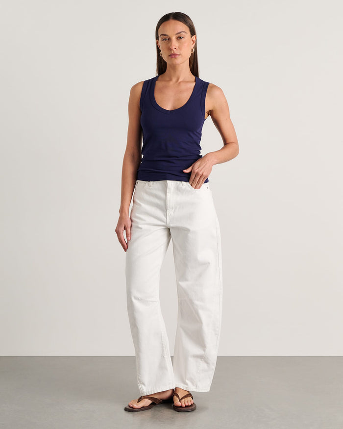 JAG dakota v neck tank navy