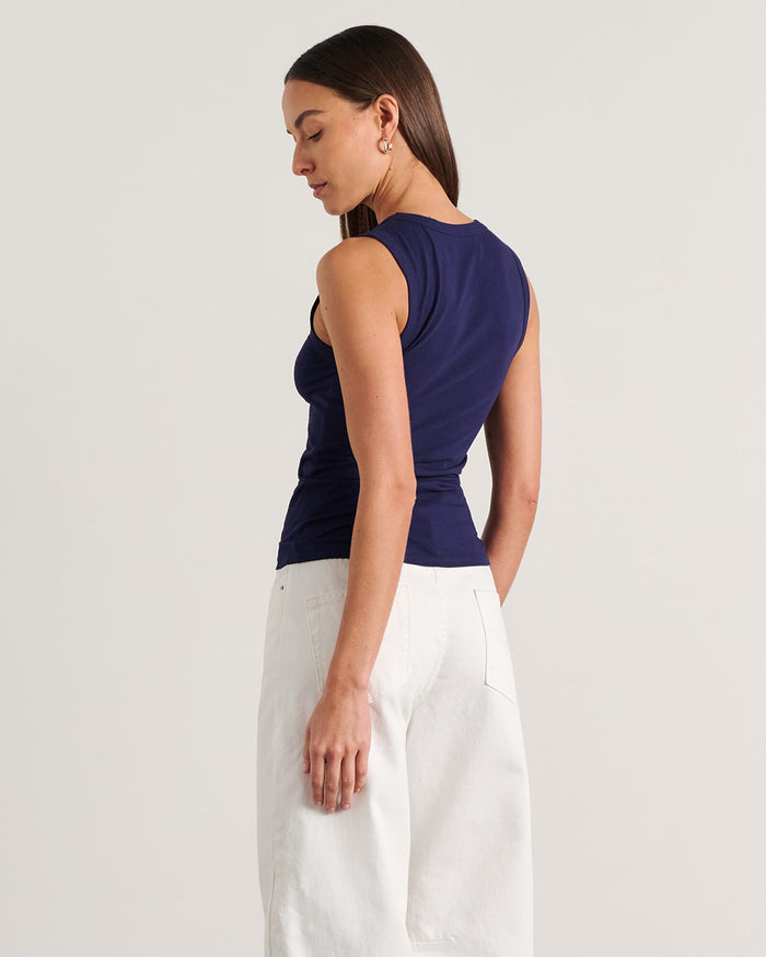 JAG dakota v neck tank navy