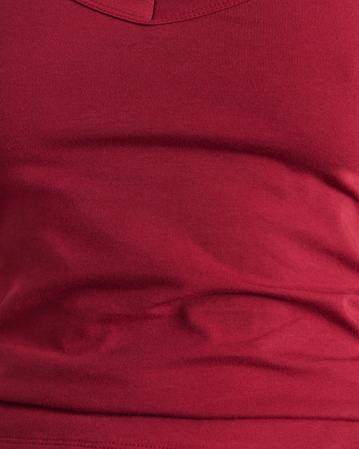 JAG dakota v neck tank burgundy