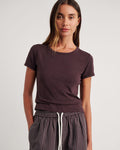 JAG dakotah baby tee darkchocolate