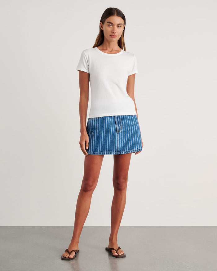 JAG dakotah baby tee white