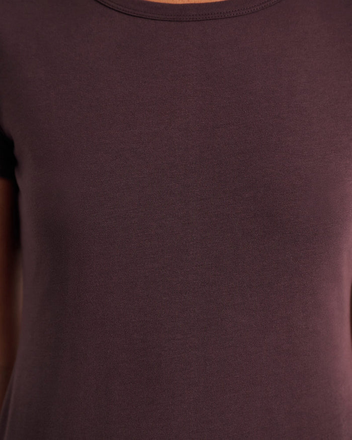 JAG dakotah baby tee darkchocolate