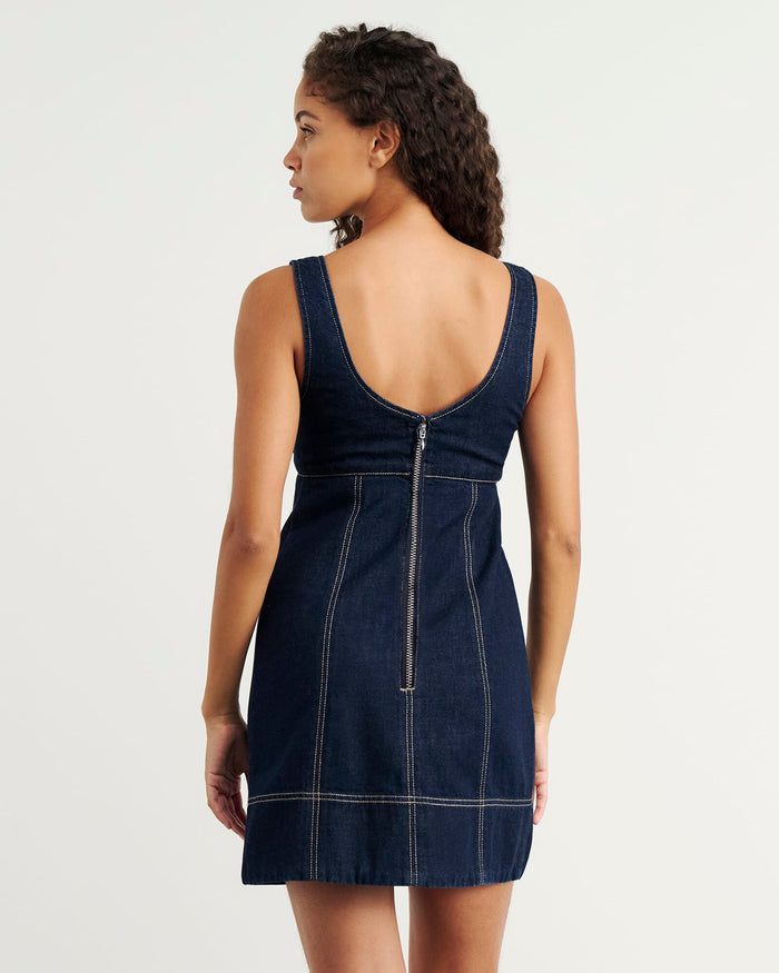 JAG daphne denim mini dress rawwash