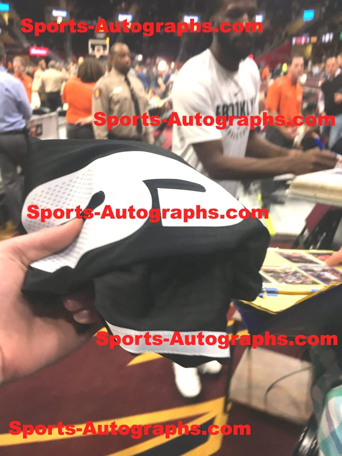 Demarre Carroll Brooklyn Nets Signed Autographed Black #9 Jersey JSA COA