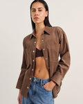 JAG demi cord shirt latte