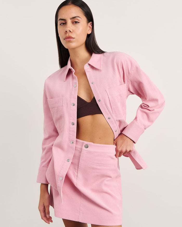 JAG demi cord shirt pinkfrost