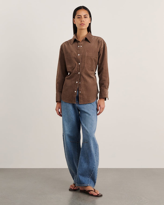 JAG demi cord shirt latte
