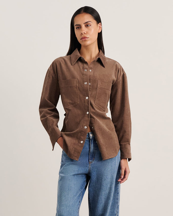 JAG demi cord shirt latte