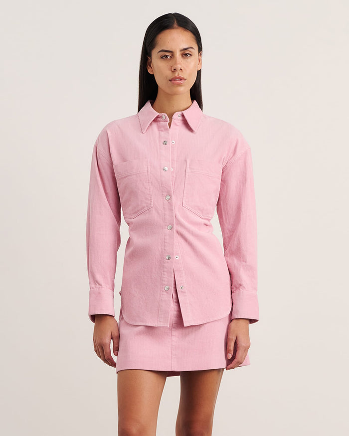 JAG demi cord shirt pinkfrost
