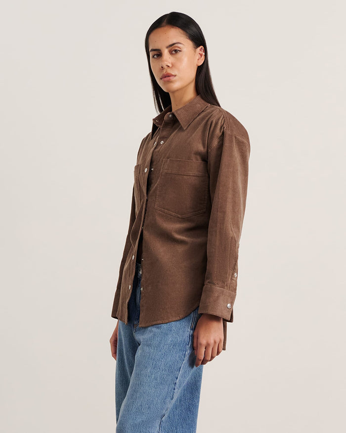 JAG demi cord shirt latte