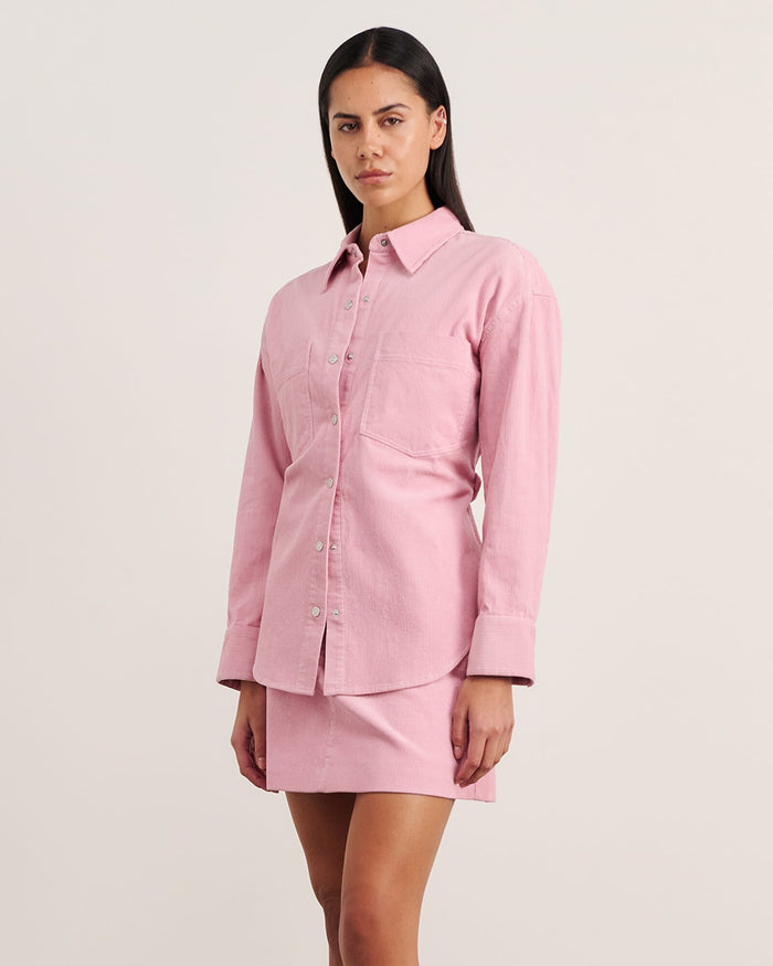 JAG demi cord shirt pinkfrost